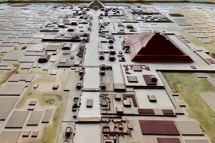 Maqueta de Teotihuacán en su apogeo, en el Museo de la Cultura Teotihuacana
